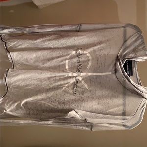Calvin Klein Jeans light weight high low hoodie